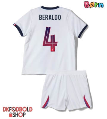 Paris Saint-Germain Lucas Beraldo #4 Udebanesæt Børn 2026-27 Kort ærmer (+ korte bukser)